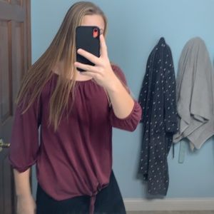 Purple Long Sleeve Shirt; M